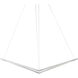 Z-Bar LED 10.5 inch Silver Pendant Ceiling Light, Bird